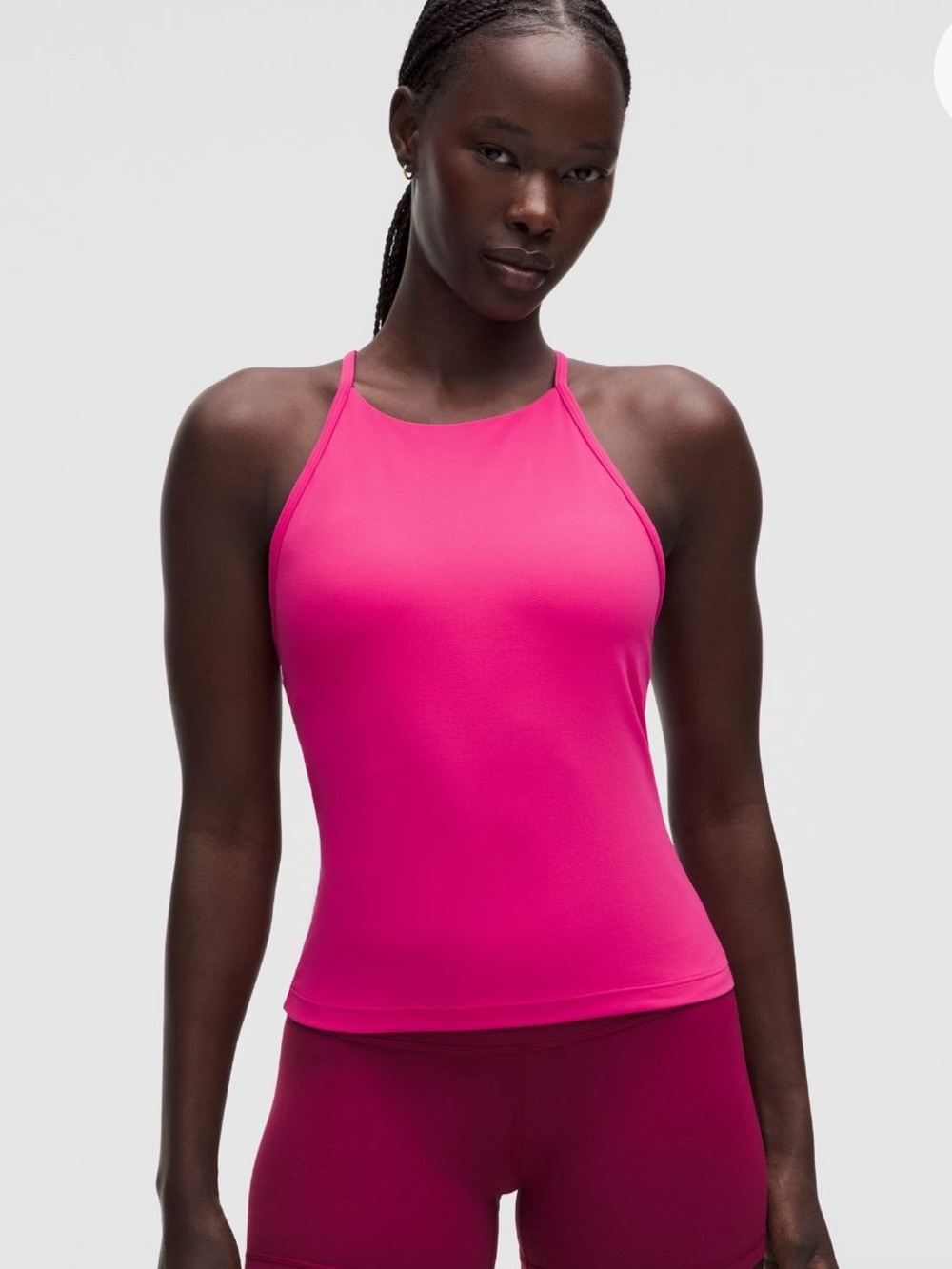 Lululemon Flow Y High-Neck Tank Top Flamingo Pink